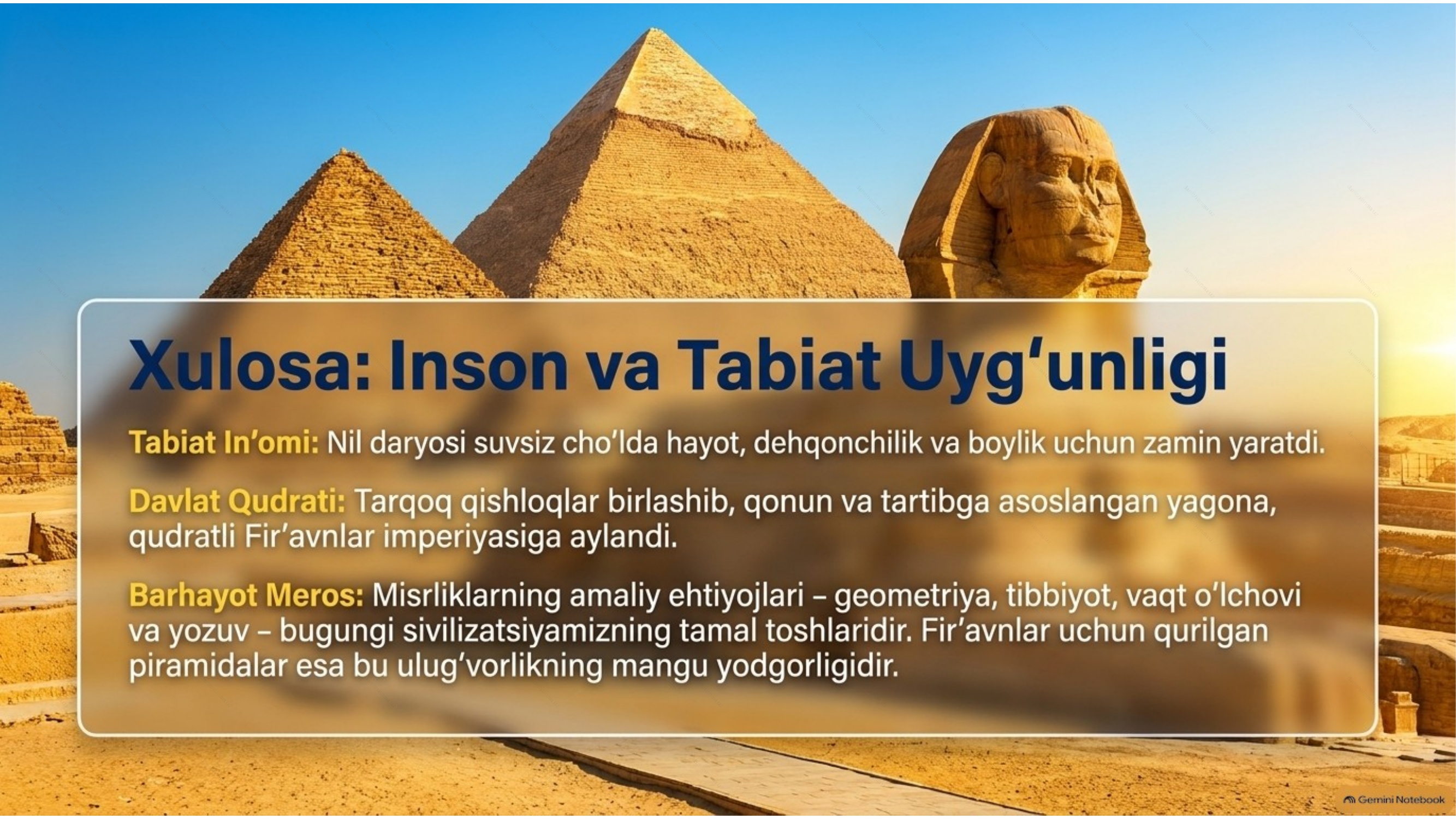 Misr va uning aholisi - Preview
